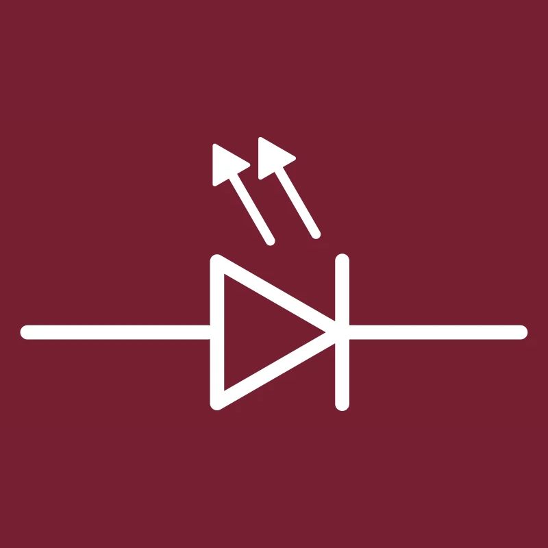 Circuit symbol light-emitting diode LED electronics