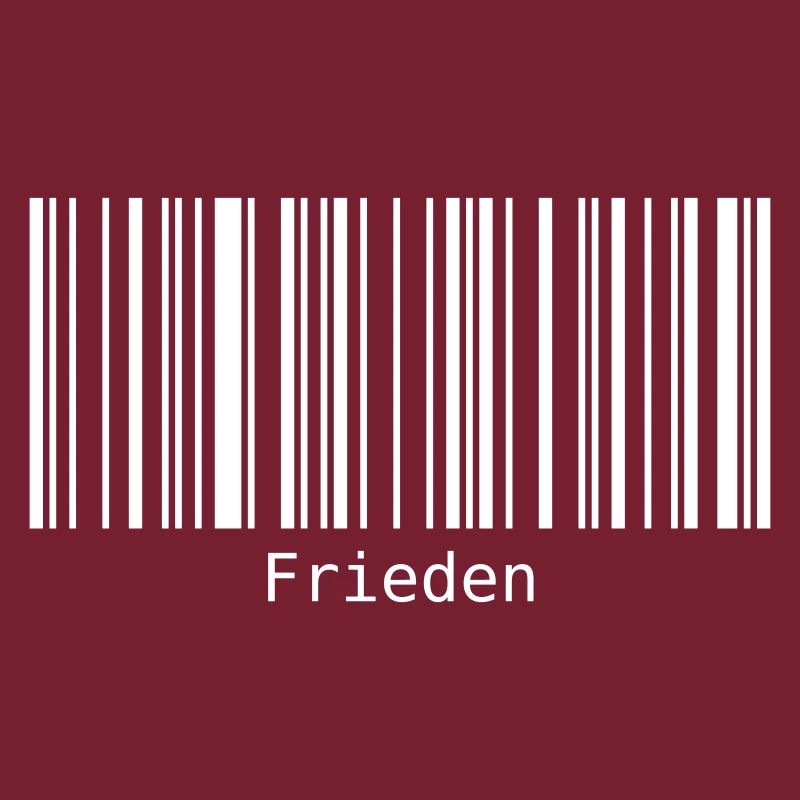 Frieden Barcode Friedenszeichen Strichcode Symbol
