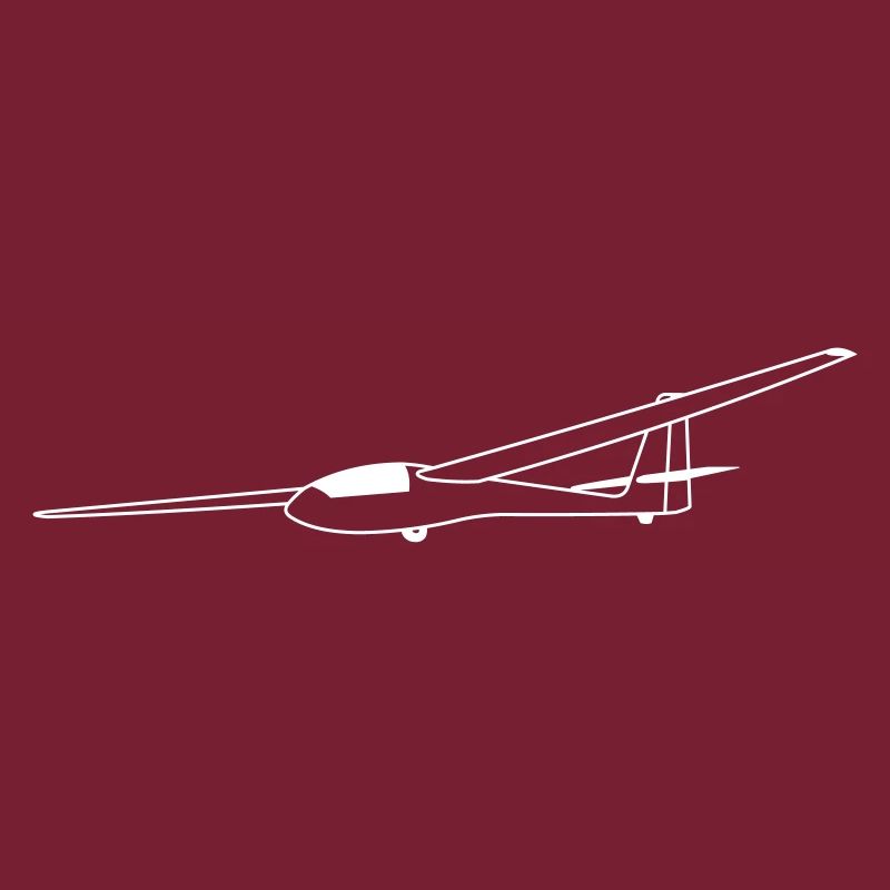 ASW15 glider white Tshirt glider pilot