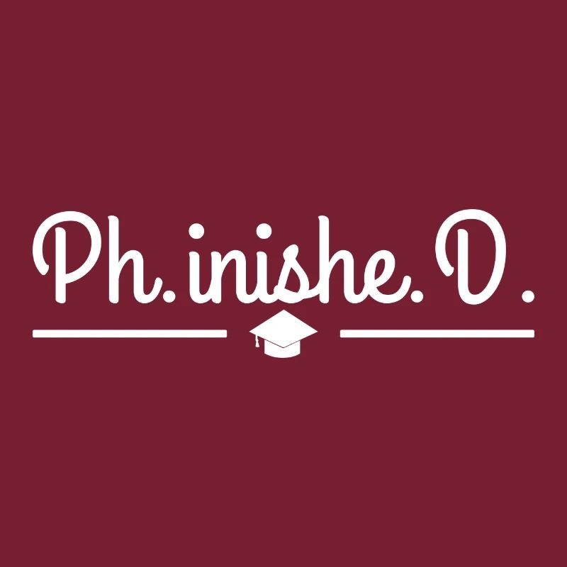 Phinished Phd Doktor Abschluss Geschenk