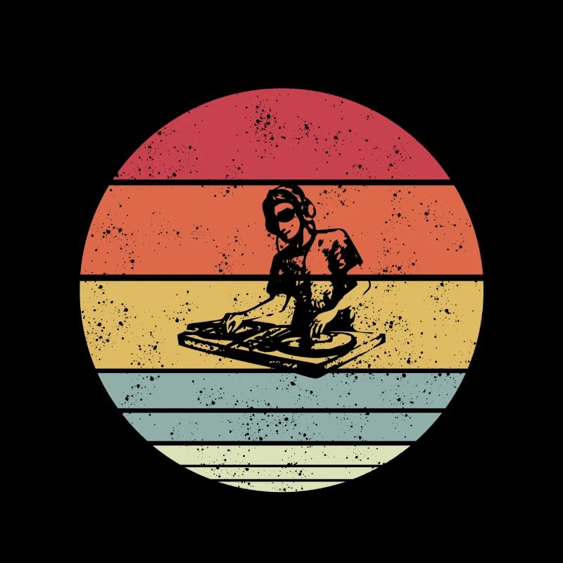 DJ vintage retro design gift idea