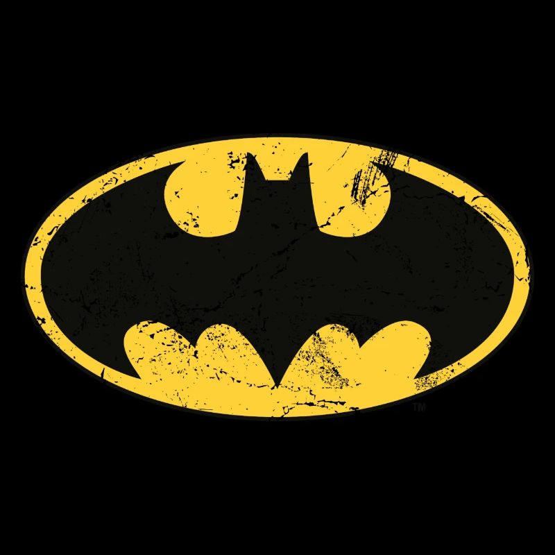 DC Comics Batman kleines Logo Used Look