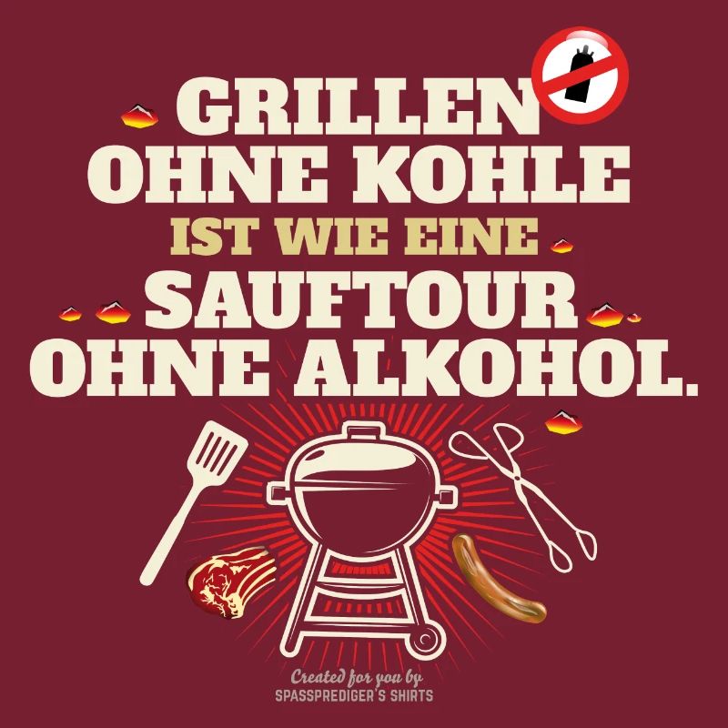 Grillen ohne Kohle Button