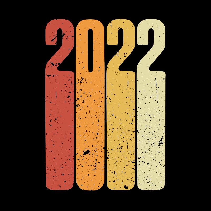 Jahr 2022 Retro Vintage