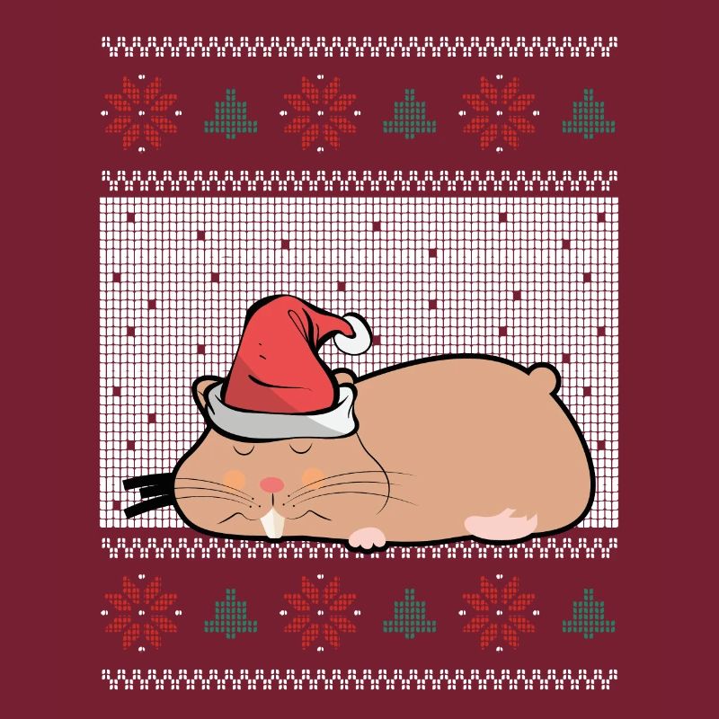 Sleeping cute hamster
