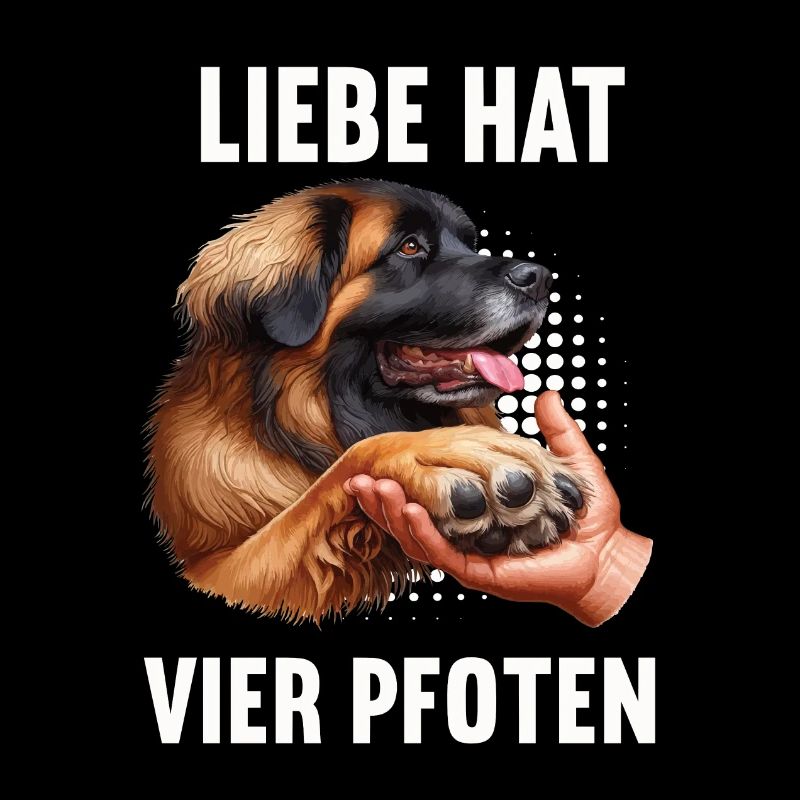 Liebe hat Vier Pfoten Leonberger Leonbergerhund