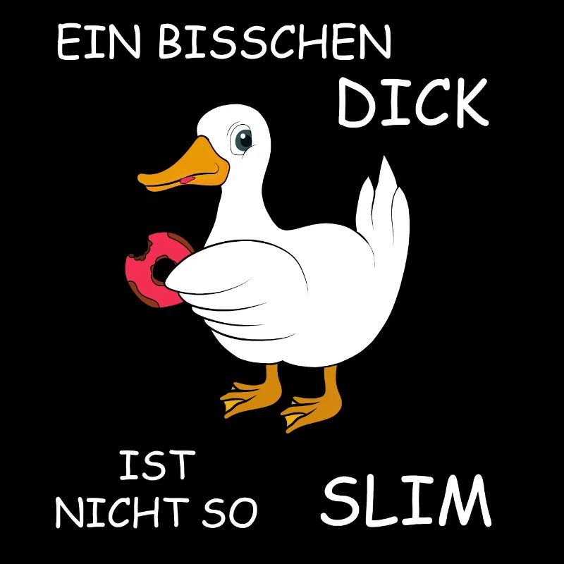 Ente mit Donut Spruch