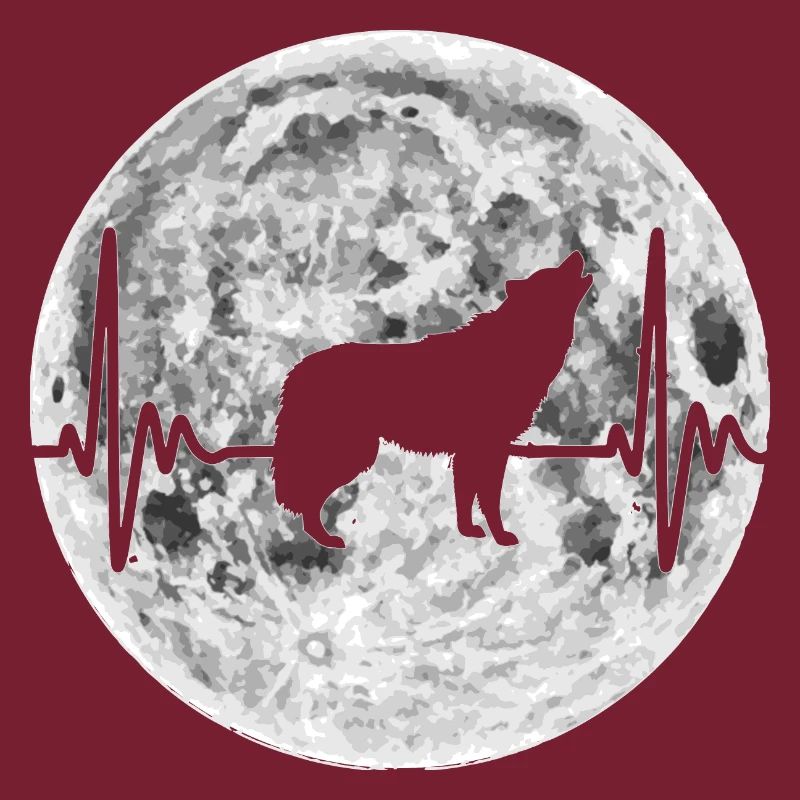 Wolf heartbeat wolves pulse gift