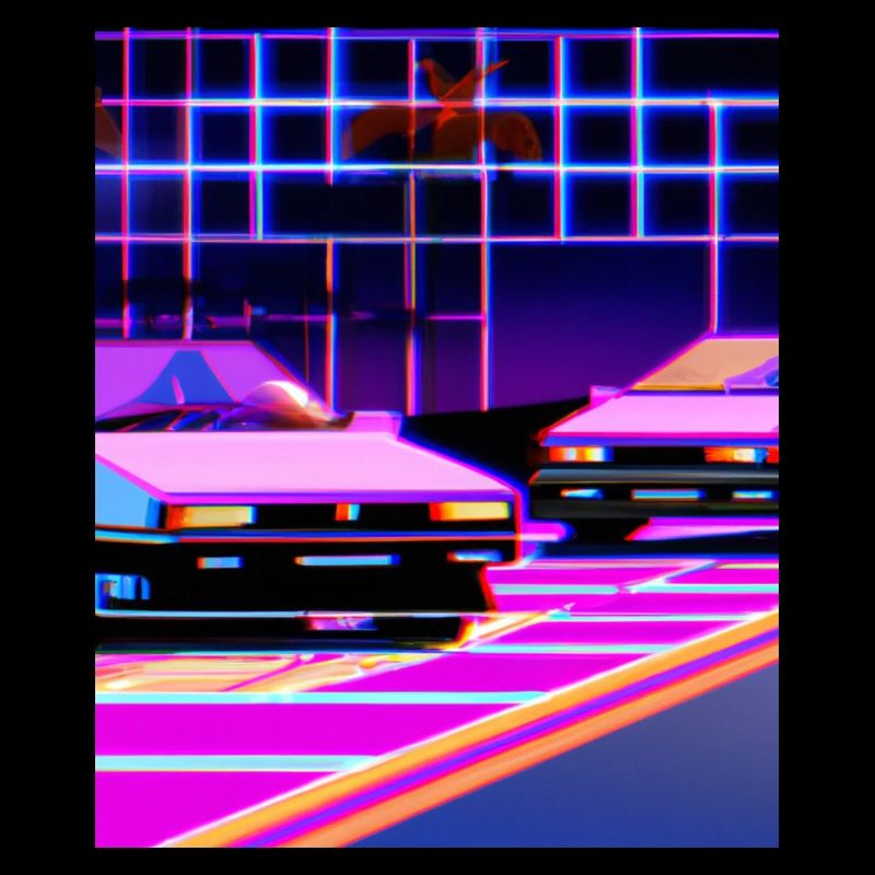 Vaporwave Aesthetic Synthwave Car