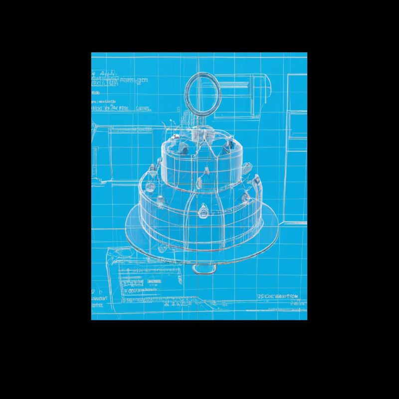 Cake Blueprint Pastry Chef Cake Baking
