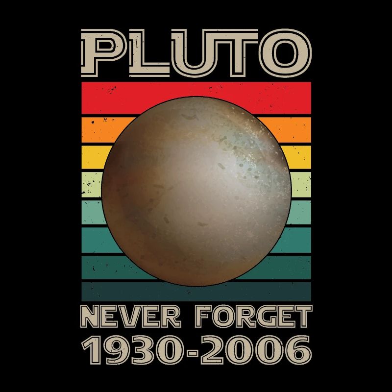 Pluton Never Forget Vintage Space Science