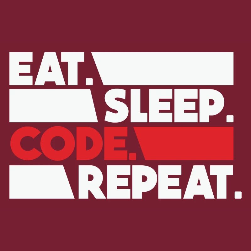 Eat Sleep Code Repeat Programmeur Devloper