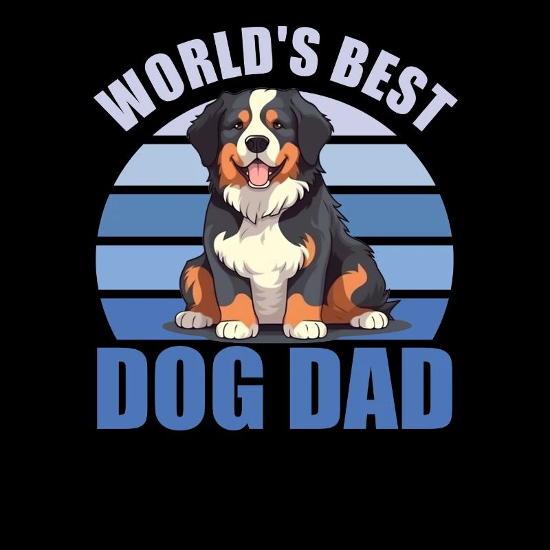 Weltbester Hunde Papa süßer Berner Sennenhund