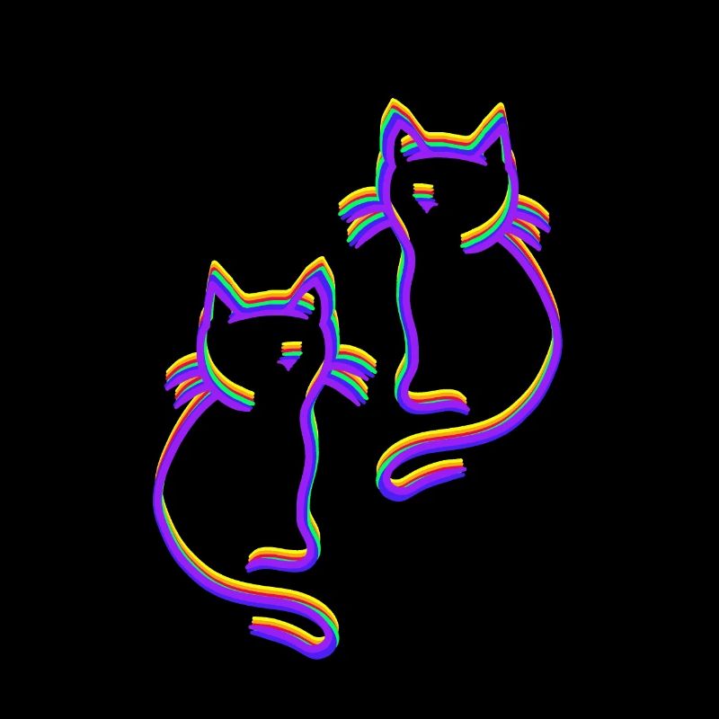 Regenbogen Katzen LGBT