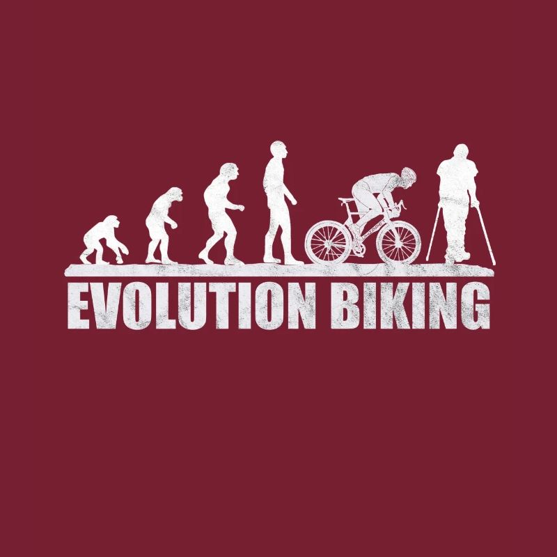 Fahrrad Evolution Radler Radfahrer