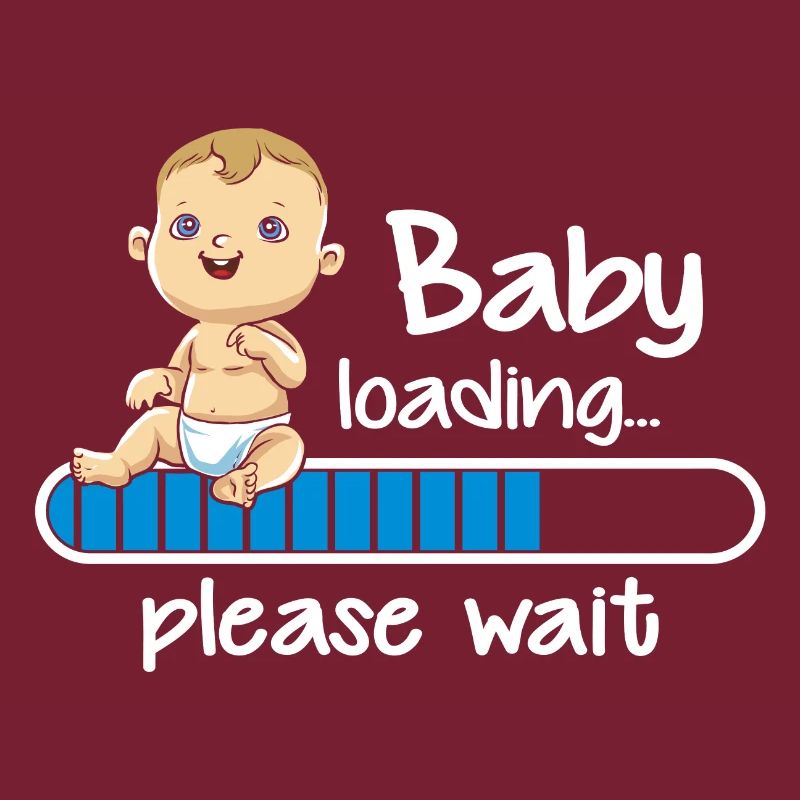 Baby Junge loading please wait Schwangerschaft