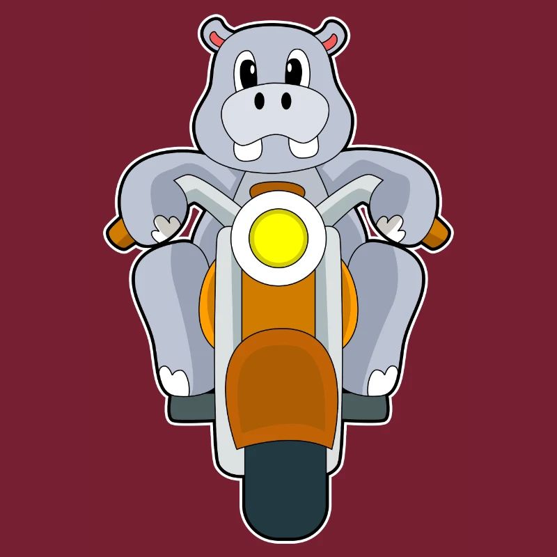 Nilpferd Motorrad