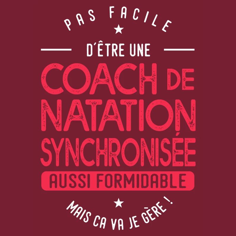 coach Natation synchronisée formidable cadeau