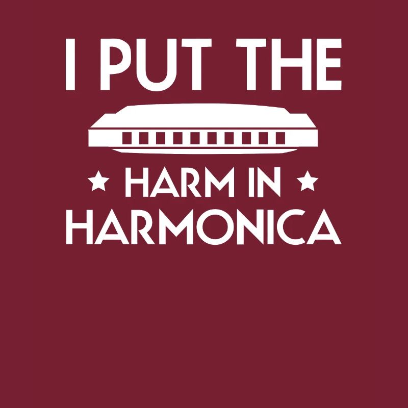 Harmonica Harmonica Slogan Chemise