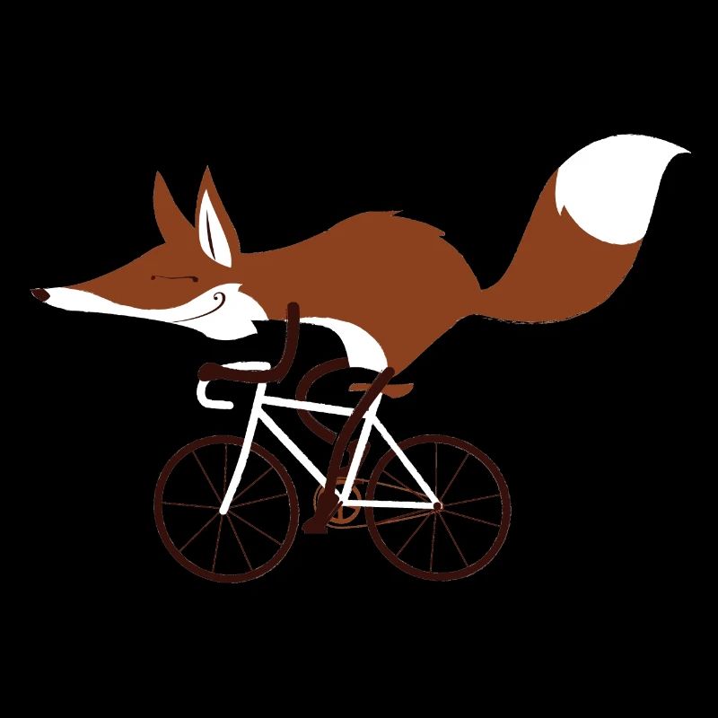 Cycling fox