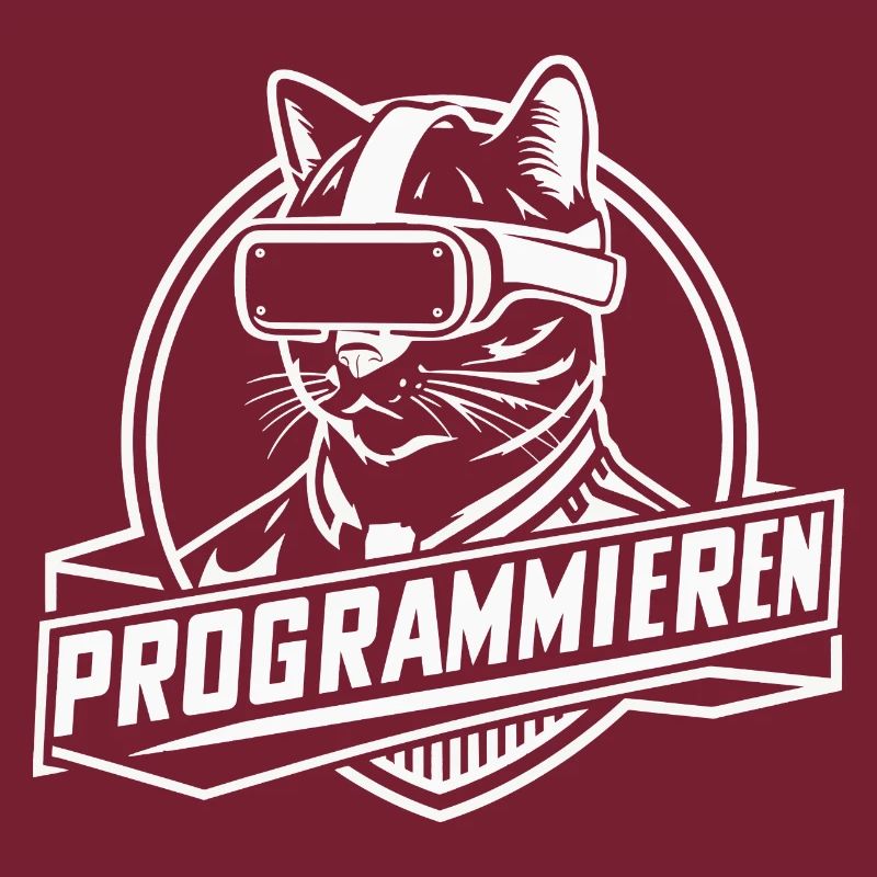 Coder-Katze Lustig Programmieren Geek Geschenk