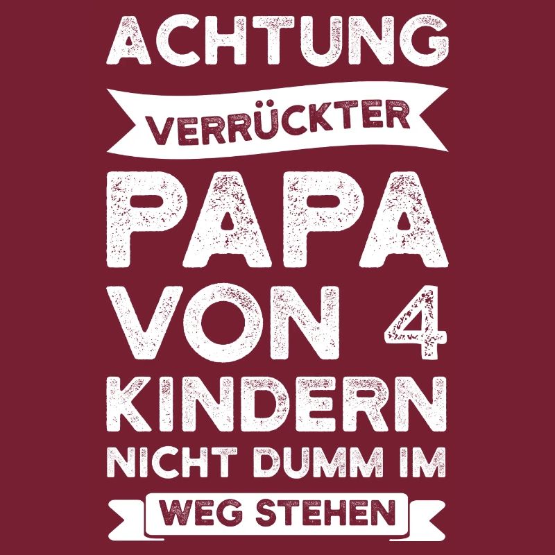 Papa 4 Kinder Kinder Geschenk