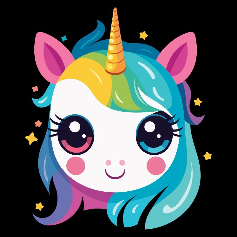 Une licorne arc-en-ciel