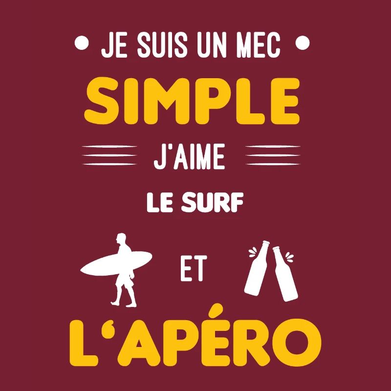 surf et apéro mec simple
