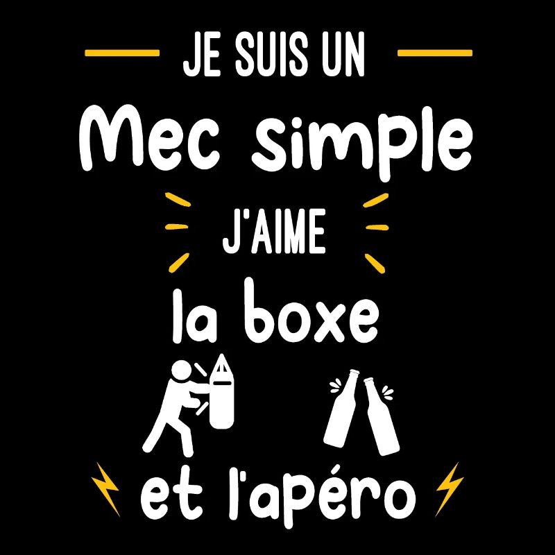 boxe apéro mec simple humour