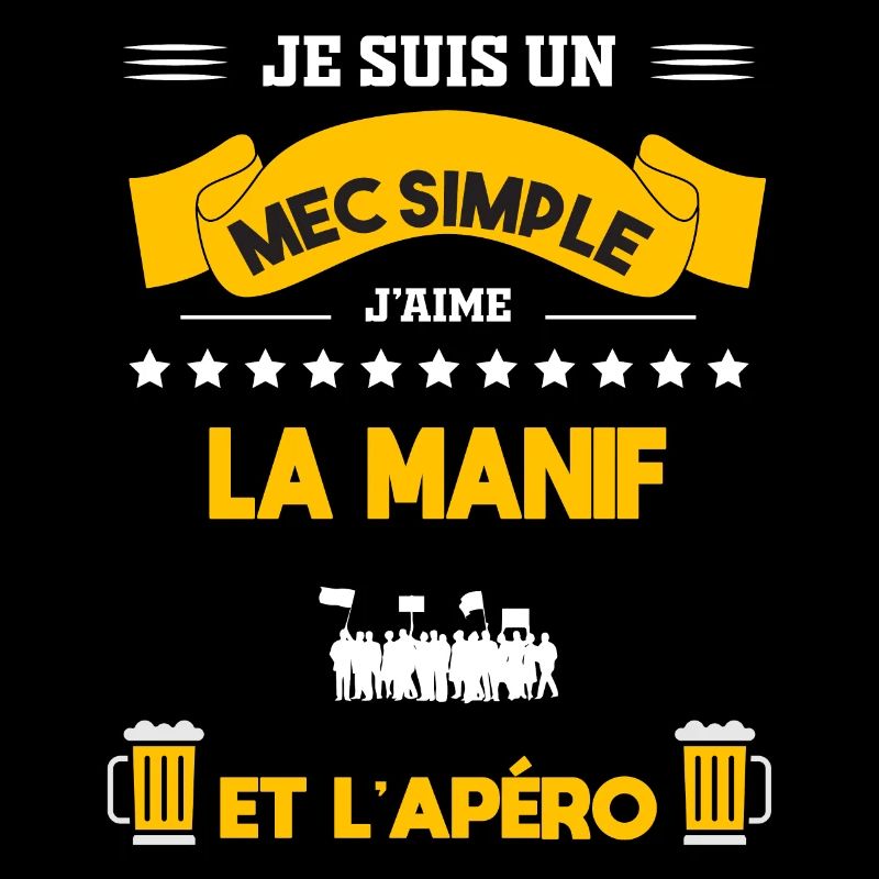 manif apéro mec simple