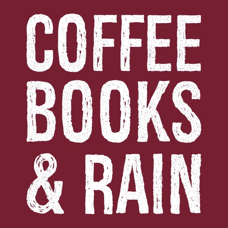 coffee books rain funny shirt