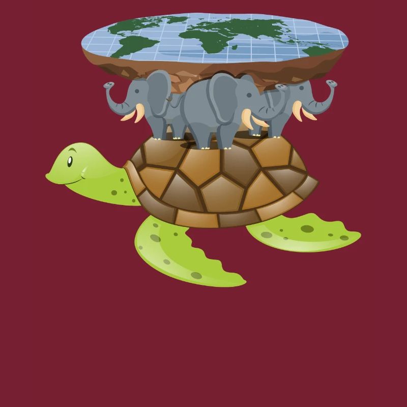 Flat Earth Turtle Disk World Gift Design Idea