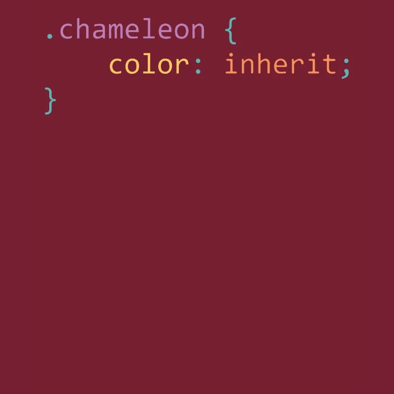 Chameleon css - cadeau ringard et geek