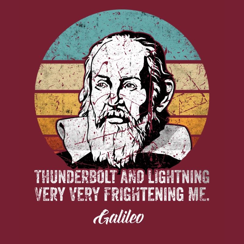 Thunderbolt lightning Galileo Philosopher Physics