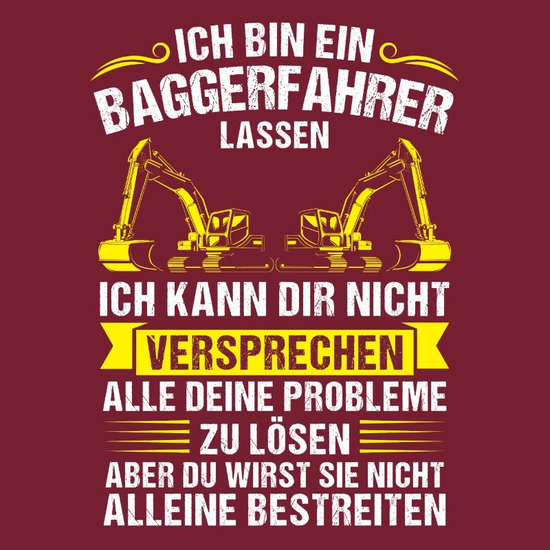Baggerfahrer Beruf Bauarbeiter Geschenk