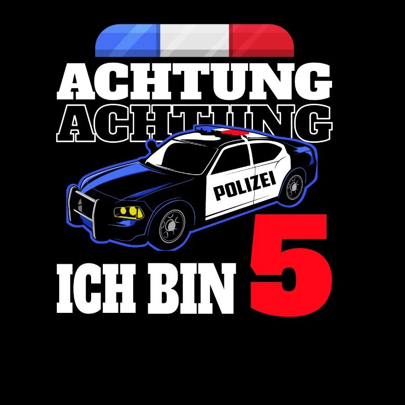 5 Geburtstag Polizei Polizeiauto Junge Geschenk