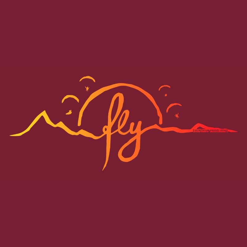 fly Alps Gleitschirm orange
