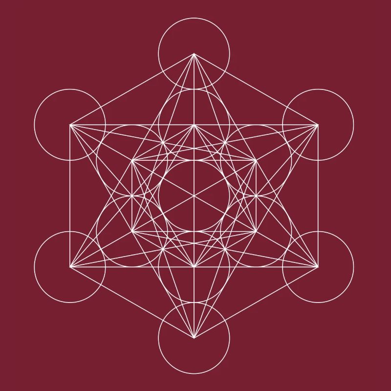 Le cube de Metatron blanc
