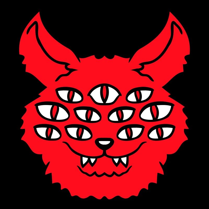 Cat Demon Many Eyes Devil Hell Evil Monster