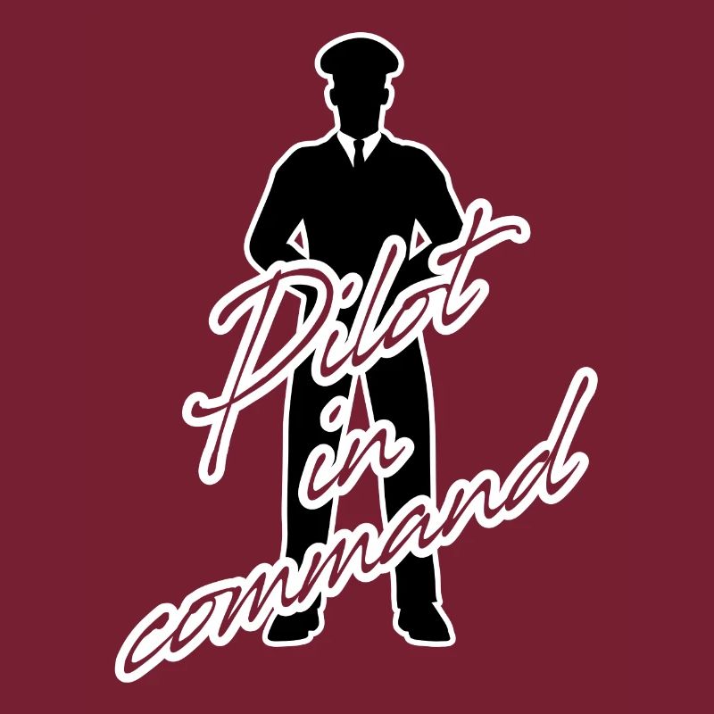 Pilote dans le poste de pilotage de l'avion commandant de bord