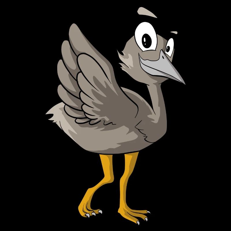 Oiseau émeu mignon