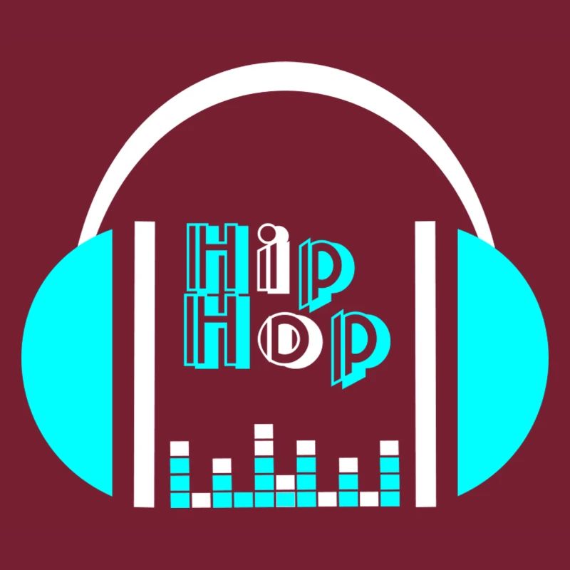 Neonkopfhörer mit Equalizer-Design