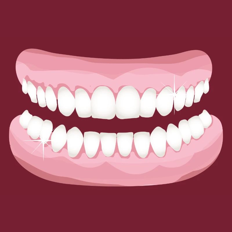 bright teeth with sparkling clean teeth