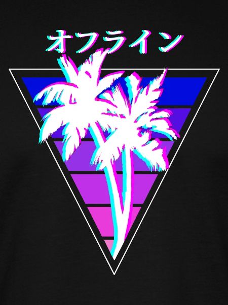 Vaporwave Offline Palmen