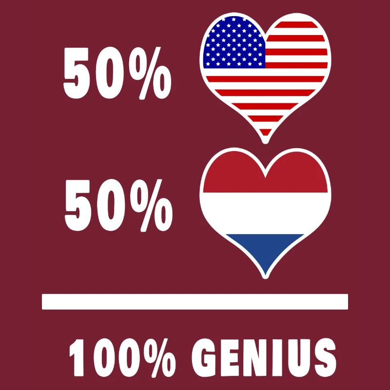Conception ingénieuse du drapeau des États-Unis et des Pays-Bas