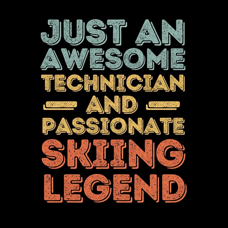 Techniker Ski retro