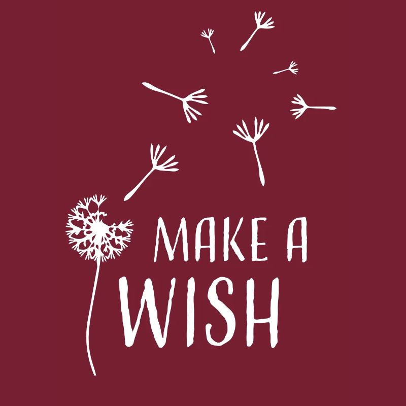 Pusteblume make a wish weiss