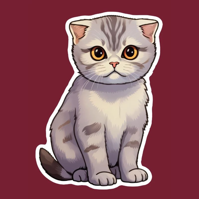 Chat Pliant Écossais Mignon