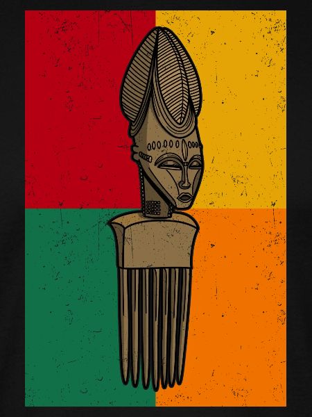 Afrokam Hår Frisyr Historia Kultur Afrika Kam