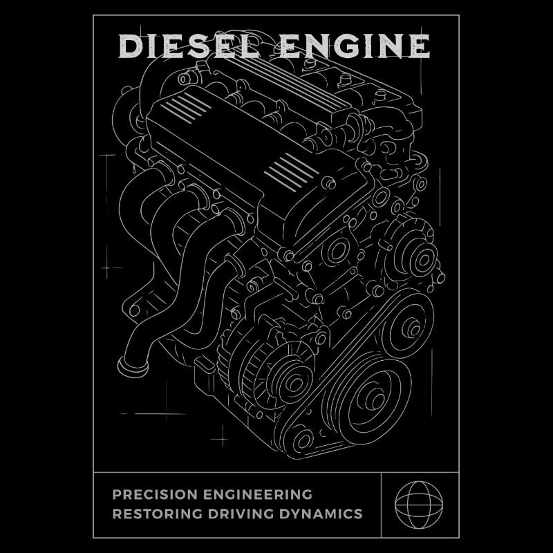 Plan de moteur diesel
